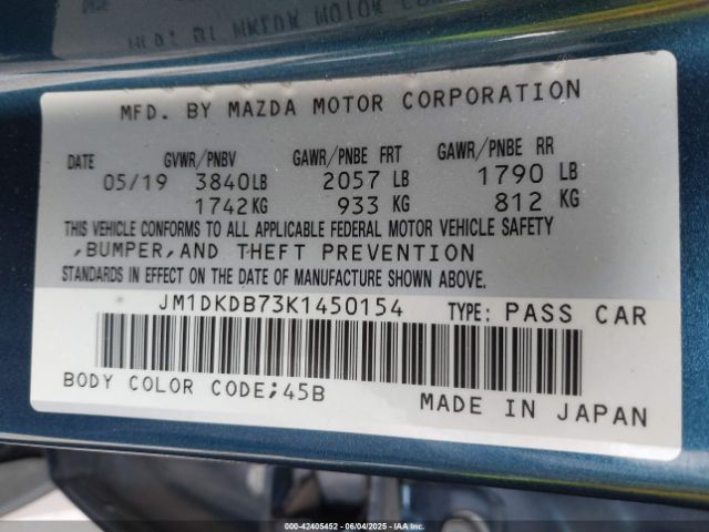 2019 MAZDA CX-3 JM1DKDB73K1450154 Photo 8