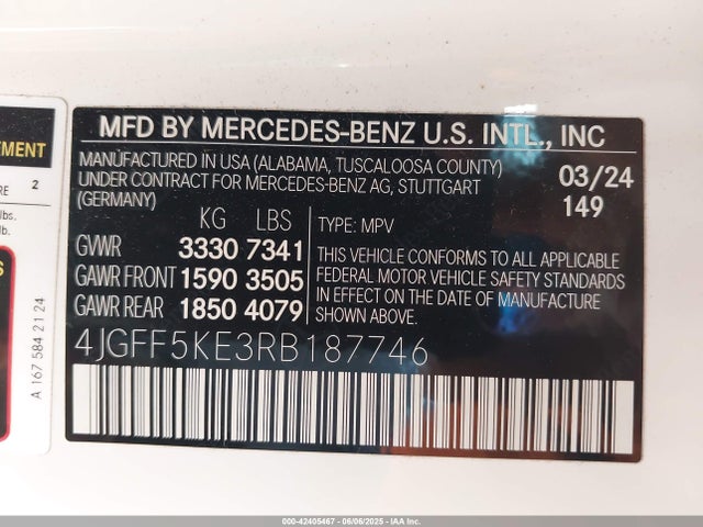 Mercedes-Benz m256 2024 4JGFF5KE3RB187746 Image 9