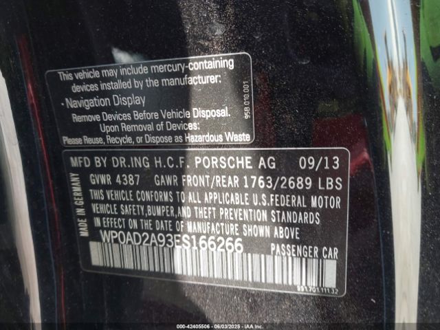 2014 PORSCHE 911 WP0AD2A93ES166266 Photo 8