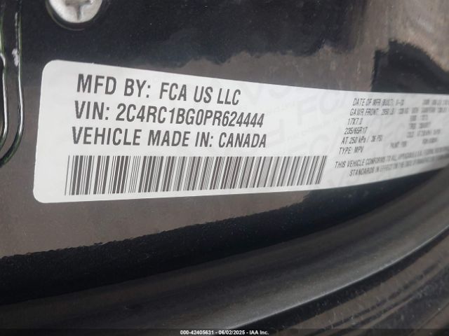 2C4RC1BG0PR624444 Chrysler Pacifica Touring L