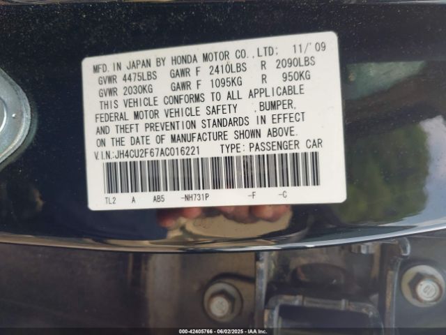 2010 ACURA TSX JH4CU2F67AC016221 Photo 8