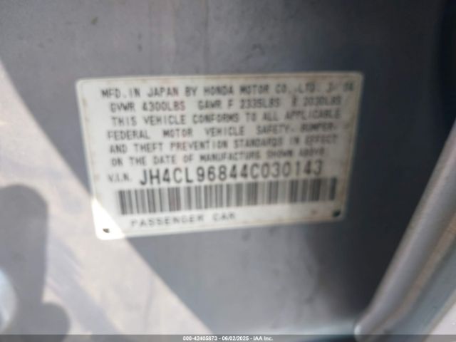 2004 ACURA TSX JH4CL96844C030143 Photo 8