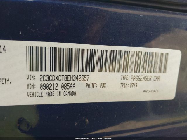 2C3CDXCT8EH342657 Dodge CHARGER R/T