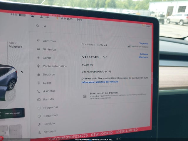 2024 TESLA MODEL Y 7SAYGDED3RF034775 Photo 6