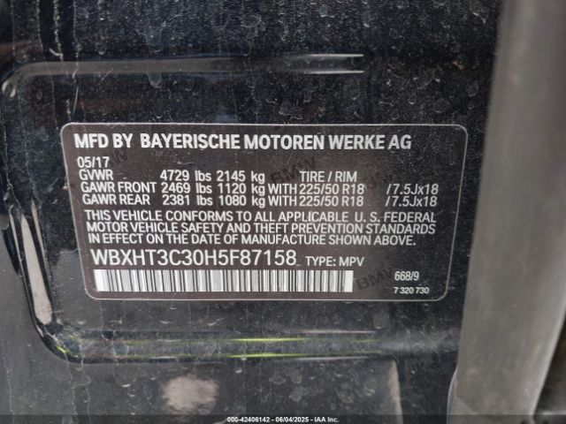 WBXHT3C30H5F87158 BMW X1 Xdrive28i