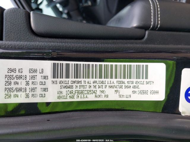 1C4RJFBG8EC325342 Jeep 2014