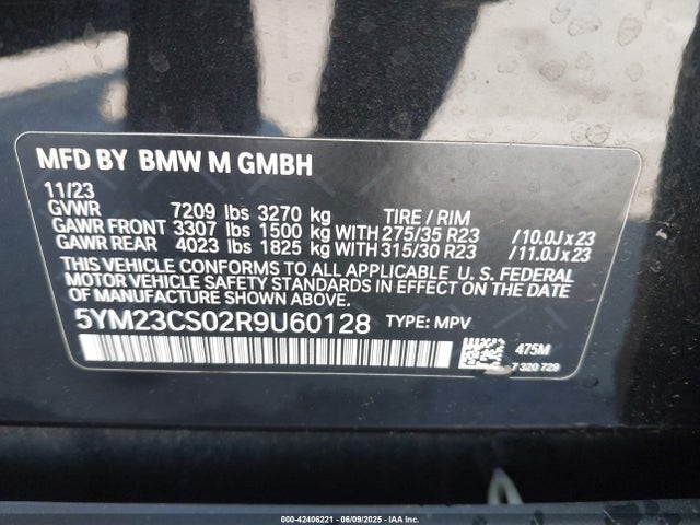 BMW 2024 2024 5YM23CS02R9U60128 Image 9