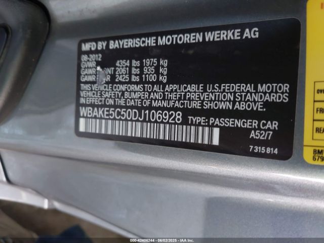 2013 BMW 328I WBAKE5C50DJ106928 Photo 8