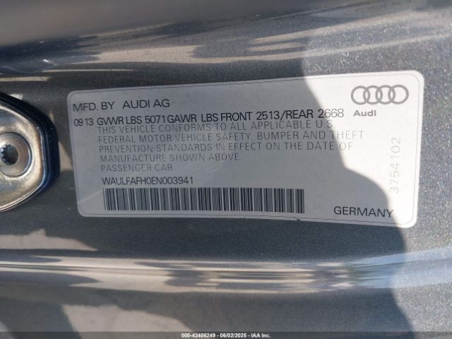 WAULFAFH0EN003941 Audi A5 2.0t Premium