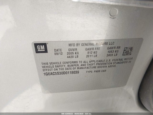 2013 CADILLAC ATS 1G6AC5S30D0118039 Photo 8