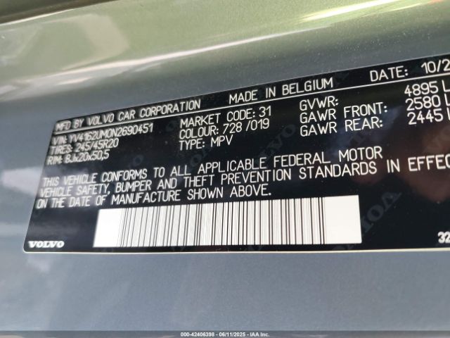 2022 VOLVO XC40 YV4162UM0N2690451 Photo 8