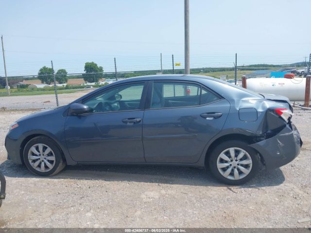 2T1BURHE8FC346121 Toyota COROLLA LE