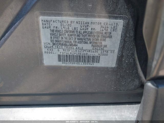 2020 NISSAN KICKS 3N1CP5BV0LL505464 Photo 8