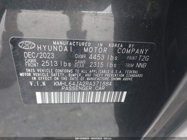 KMHL64JA2RA371884 Hyundai SONATA SEL