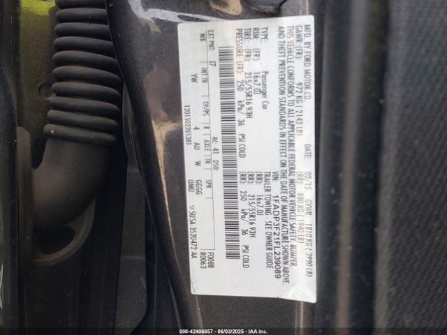 1FADP3F21FL239089 Ford 2015