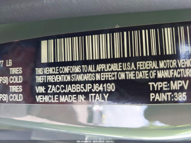 2018 JEEP RENEGADE ZACCJABB5JPJ64190 Photo 8
