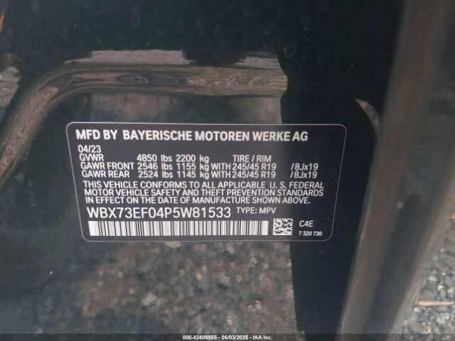WBX73EF04P5W81533 BMW X1