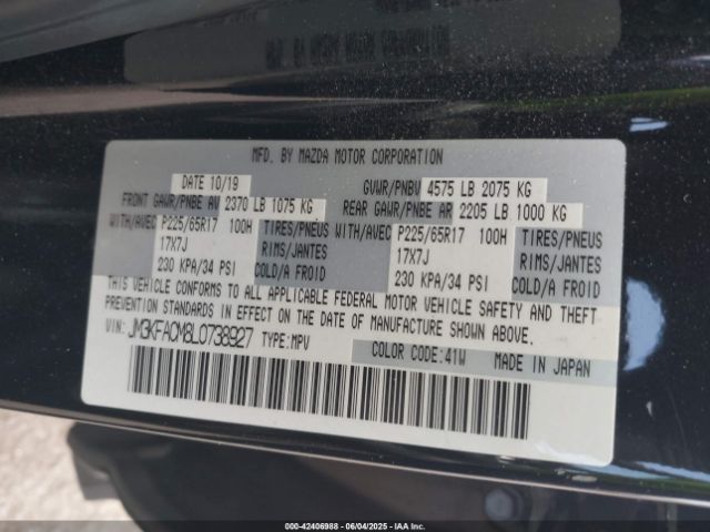 2020 MAZDA CX-5 JM3KFACM8L0738927 Photo 8