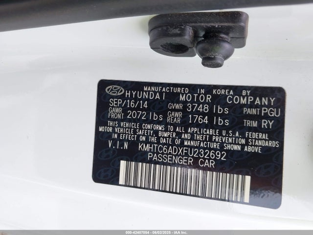 KMHTC6ADXFU232692 Hyundai dohc gdi gamma
