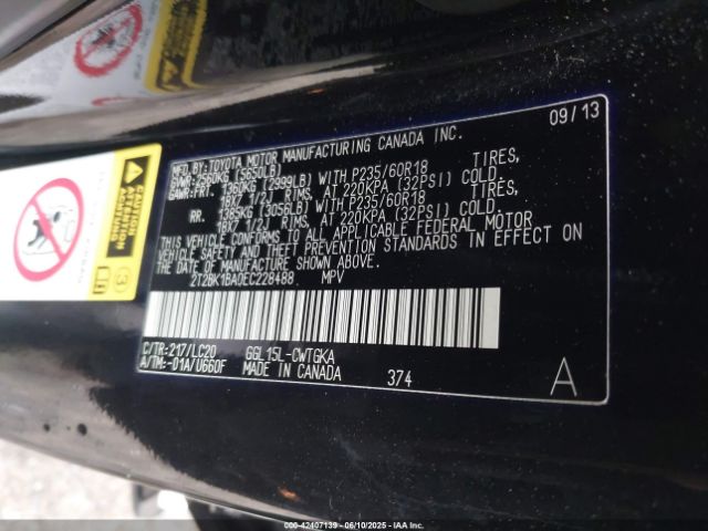 2T2BK1BA0EC228488 Lexus RX 350