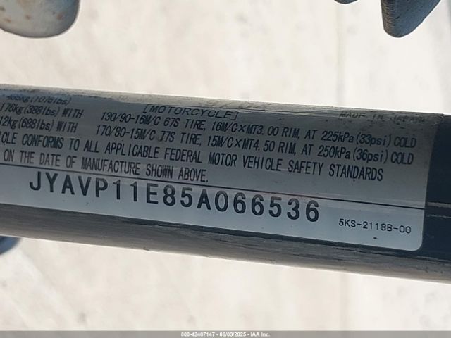 2005 YAMAHA XVS1100 JYAVP11E85A066536 Photo 9