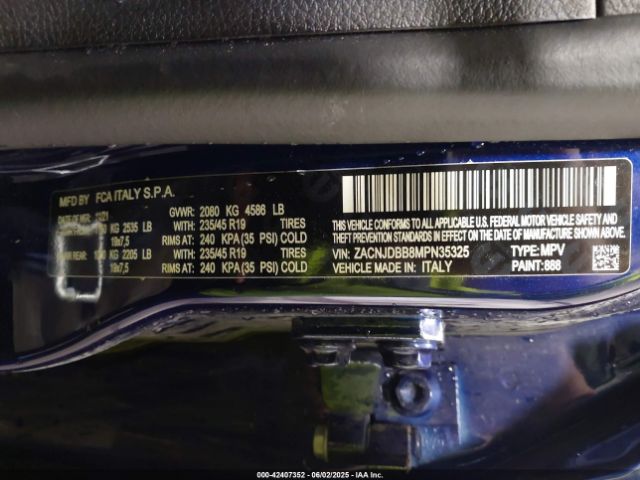 2021 JEEP RENEGADE ZACNJDBB8MPN35325 Photo 8