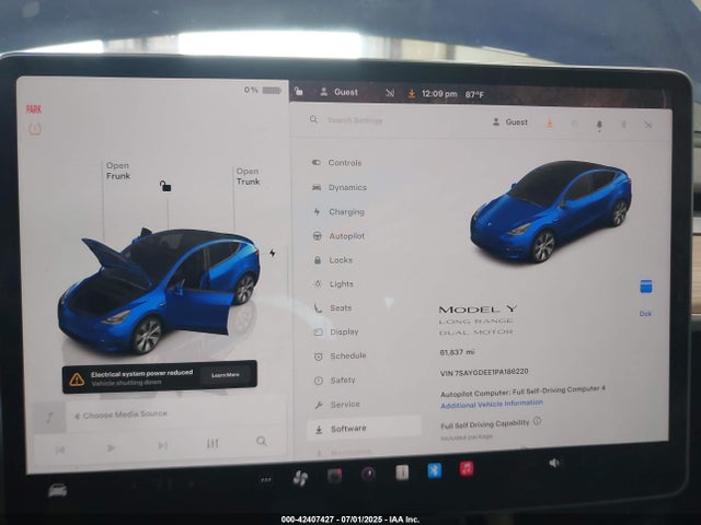 7SAYGDEE1PA186220 Tesla 2023