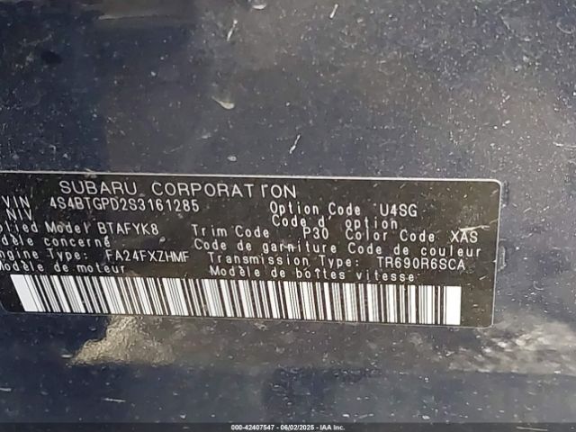 2025 SUBARU OUTBACK 4S4BTGPD2S3161285 Photo 8