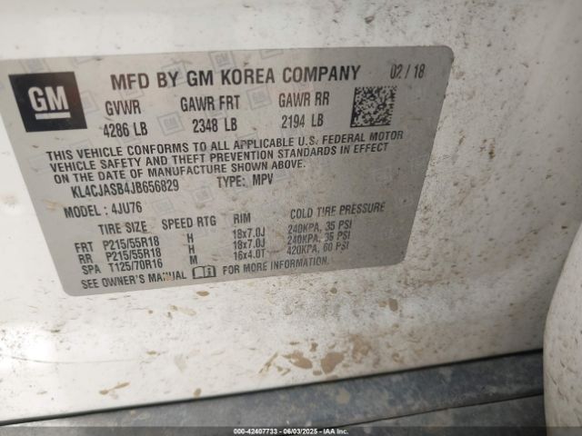 2018 BUICK ENCORE KL4CJASB4JB656829 Photo 8