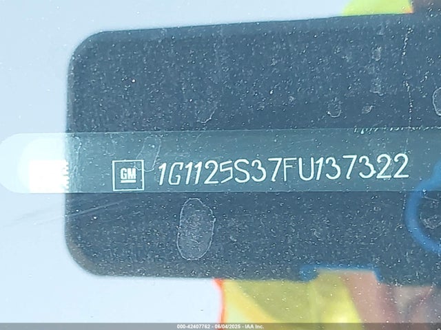 1G1125S37FU137322 Chevrolet lfx