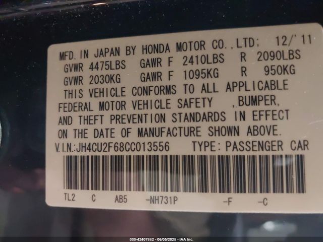 2012 ACURA TSX JH4CU2F68CC013556 Photo 8