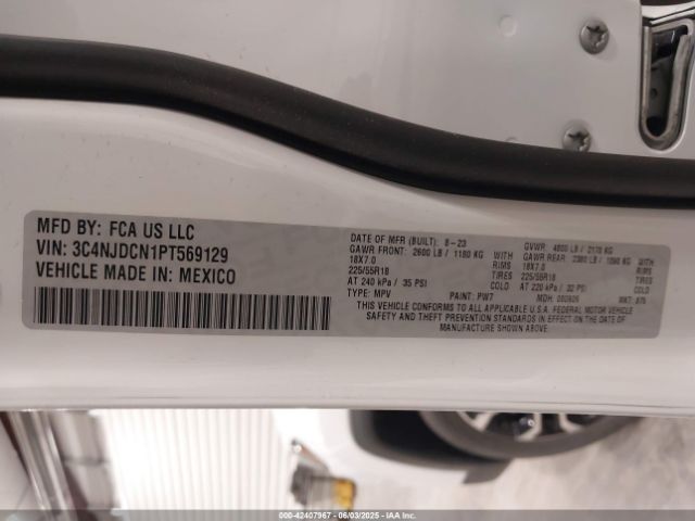 3C4NJDCN1PT569129 Jeep Compass Limited 4x4