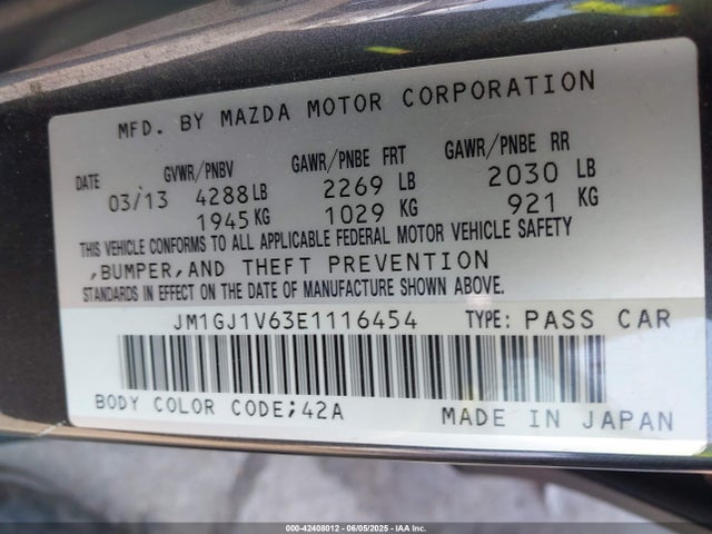 JM1GJ1V63E1116454 Mazda py