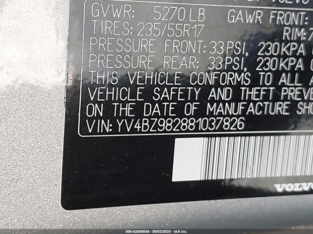 2008 VOLVO XC70 YV4BZ982881037826 Photo 8