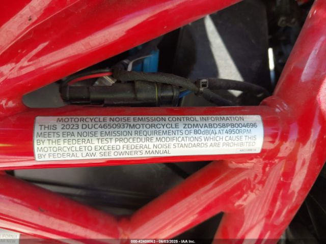 2023 DUCATI SUPERSPORT ZDMVABDS8PB004696 Photo 9