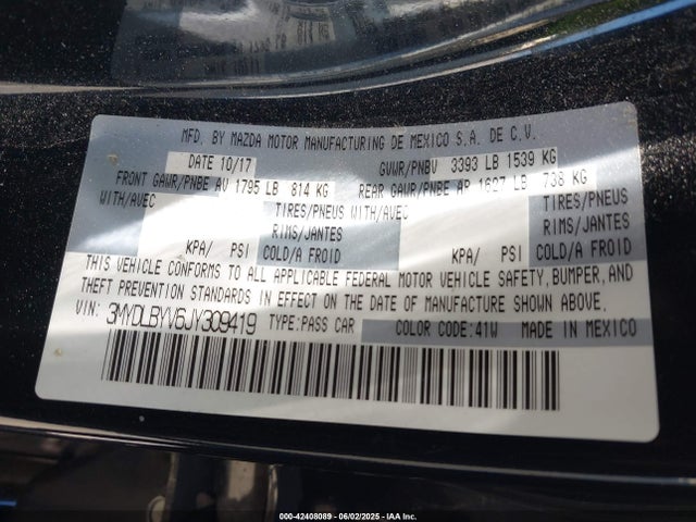 3MYDLBYV6JY309419 Toyota p5v