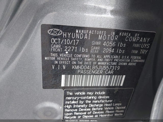 KMHD04LB5JU557319 Hyundai g 1.6 dohc t-gdi