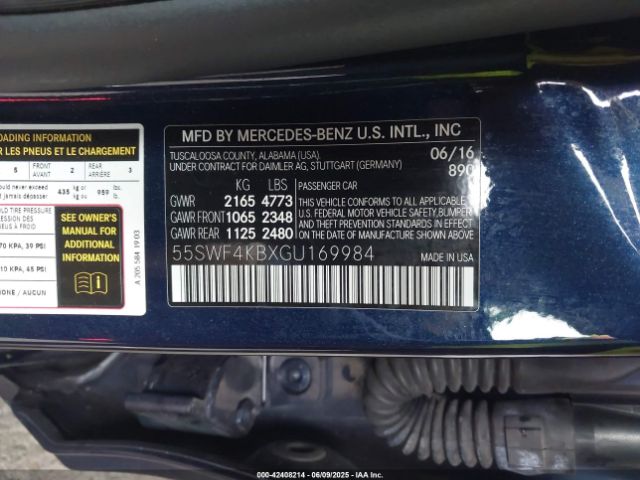 2016 MERCEDES-BENZ C 300 55SWF4KBXGU169984 Photo 8