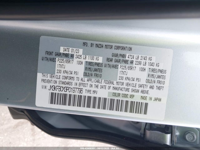 Mazda Cx-5 2.5 S Preferred 2023 JM3KFBCM3P0197796 Image 9