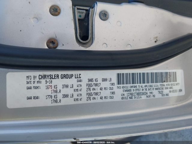 2011 RAM RAM 1500 1D7RB1CT0BS530334 Photo 8