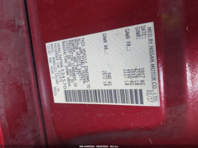 1N4AL3AP3HN334570 Nissan 2017