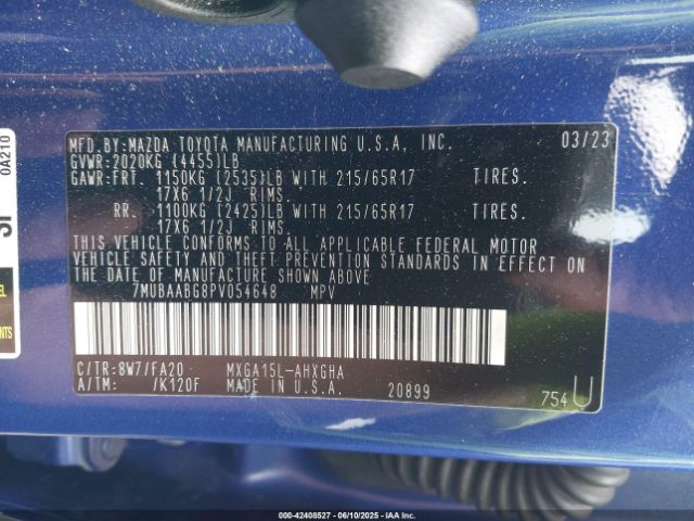 2023 TOYOTA COROLLA CROSS 7MUBAABG8PV054648 Photo 8