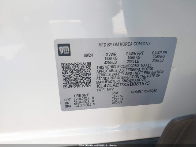 Buick lbp 2025 KL47LAEPXSB081575 Image 9