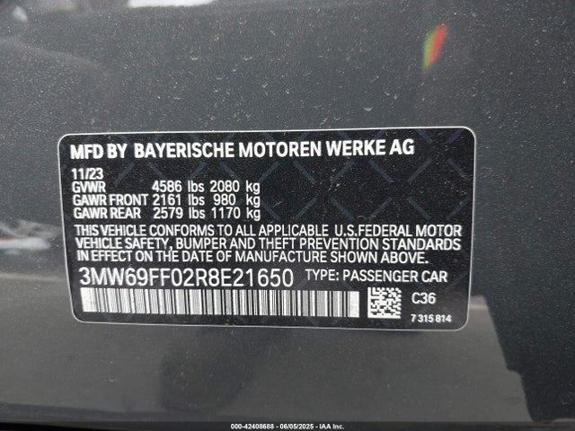 3MW69FF02R8E21650 BMW 330I