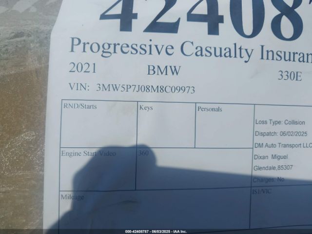 2021 BMW 3 SERIES 3MW5P7J08M8C09973 Photo 8