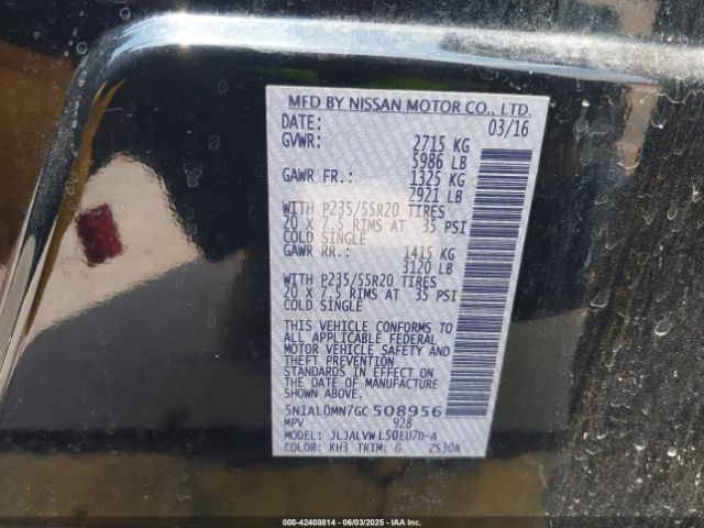 2016 INFINITI QX60 5N1AL0MN7GC508956 Photo 8