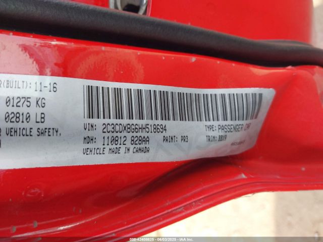 2C3CDXBG6HH518694 Dodge 2017