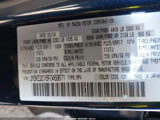 JM3KE2CY6F0459671 Mazda py
