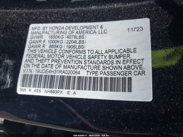 2024 ACURA INTEGRA 19UDE4H31RA020064 Photo 8