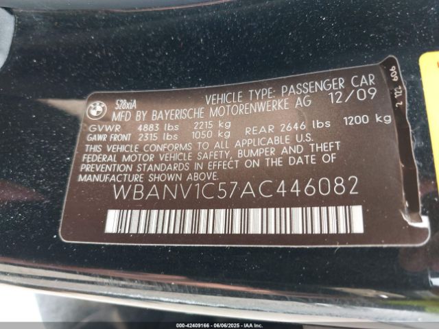 2010 BMW 528I WBANV1C57AC446082 Photo 8